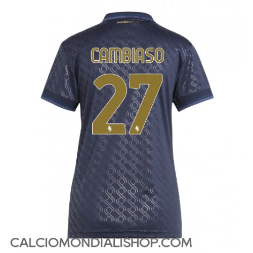 Maglie da calcio Juventus Andrea Cambiaso #27 Terza Maglia Femminile 2024-25 Manica Corta